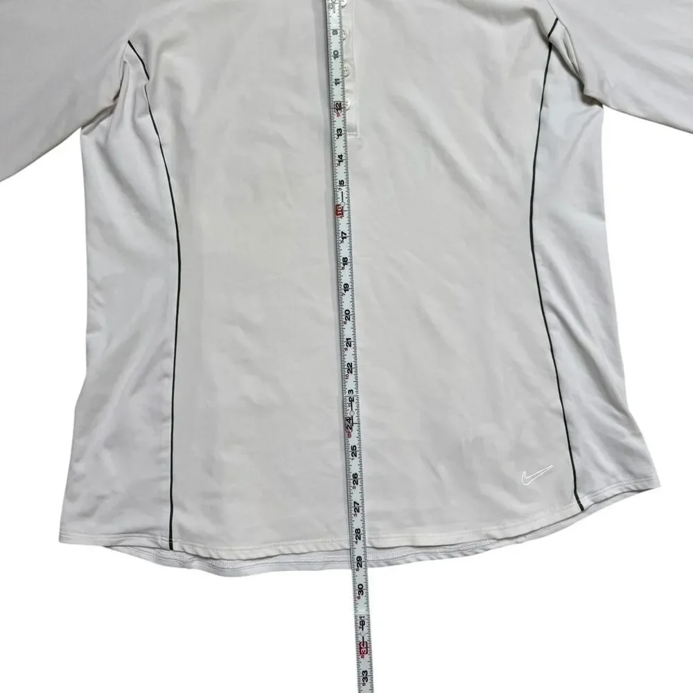 Nike Women's White and Cream Polo-shirts